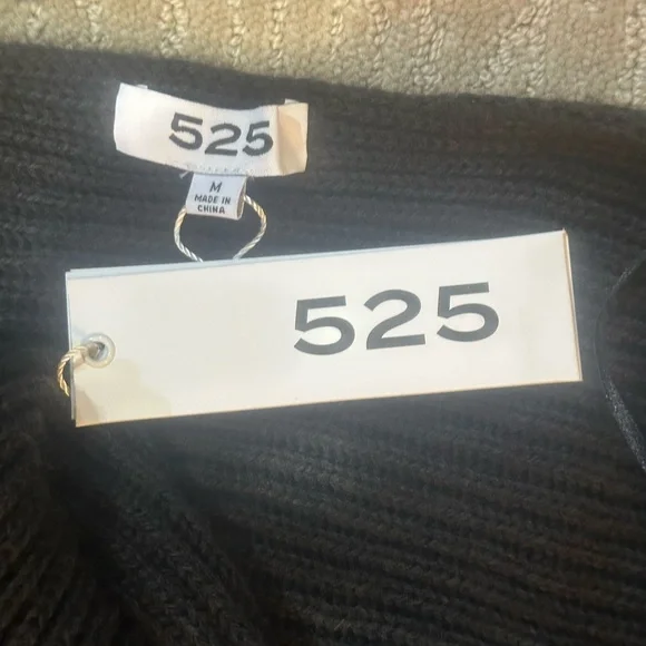 NWT SIZE M/L 525 America Black Wrap Sweater - Picture 5 of 6